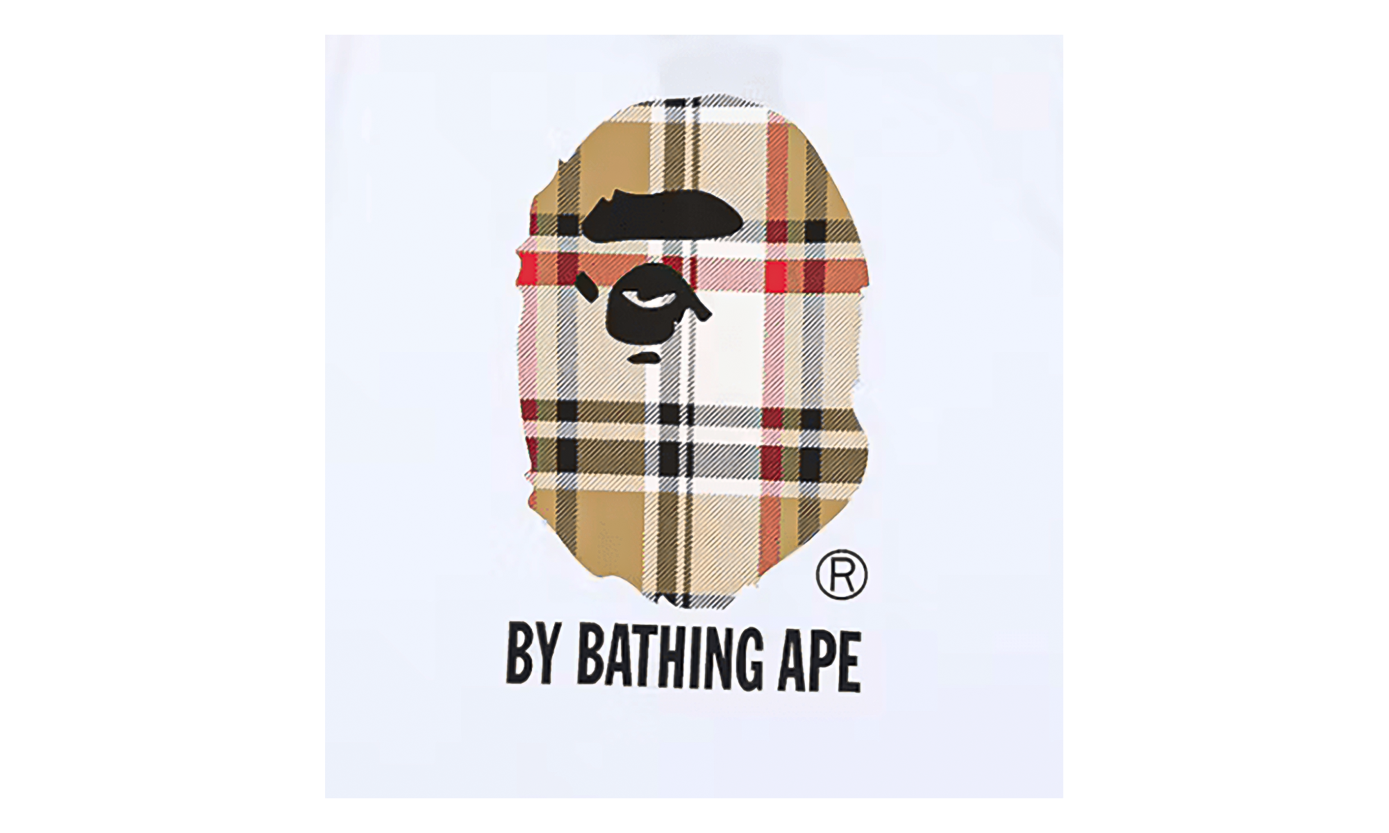 BAPE Check by Bathing Tee White / Beige 1J80 110 052 WHITE