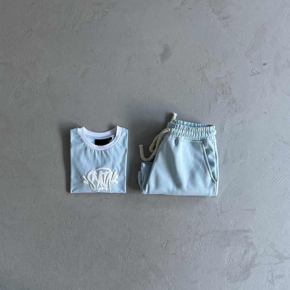 Women's Syna T-Shirt & Shorts Set - Baby Blue Ironleague