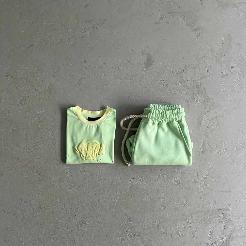 Women's Syna T-Shirt & Shorts Set - Mint Green Ironleague