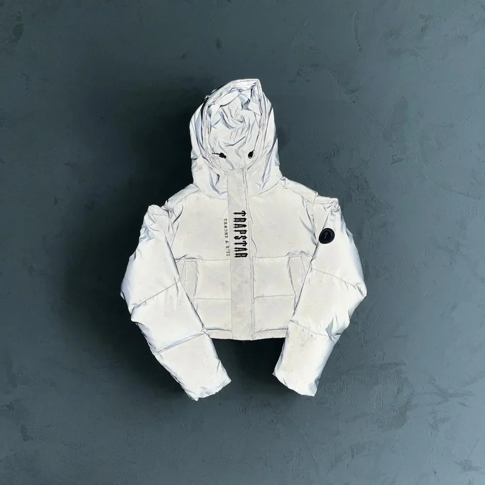 Trapstar Women's Decoded Reflective Puffer - Reflective White Ironleague