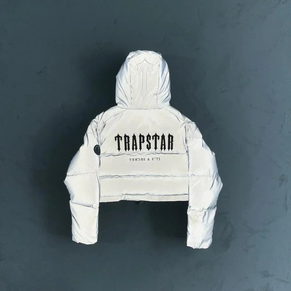 Trapstar Women's Decoded Reflective Puffer - Reflective White Ironleague