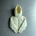 Trapstar Women's Irongate Detachable Hooded Puffer - Cream Ironleague