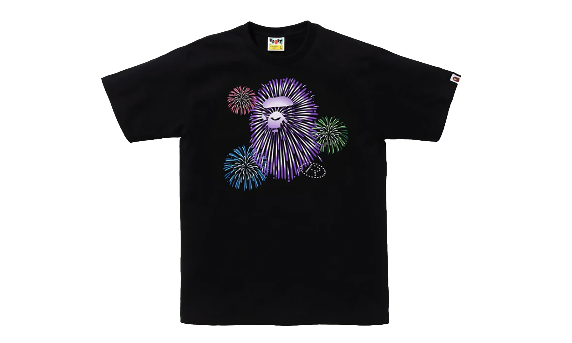 BAPE Ape Head Firework II Tee Black 1K72 110 012 BLACK