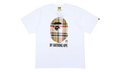 BAPE Check by Bathing Tee White / Beige 1J80 110 052 WHITE