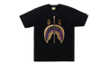 BAPE Color Camo Shark Tee SS24 - Black Purple BAPE012