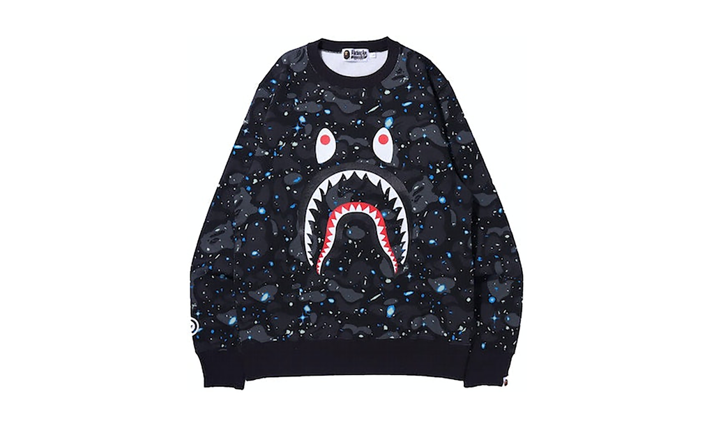BAPE Crewneck Space Camo Shark B774DD13
