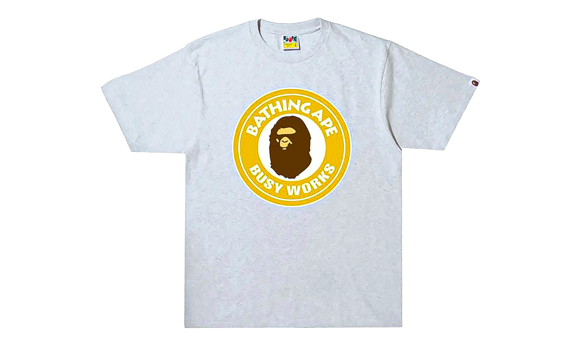 BAPE Colors Busy Works T-Shirt Grey BK0O66HQ