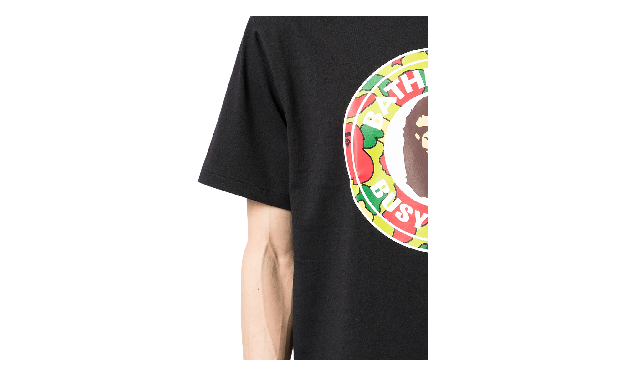 BAPE STA Camo Busy Works T-Shirt Black / Multicolor 001TEH801029M BLACK