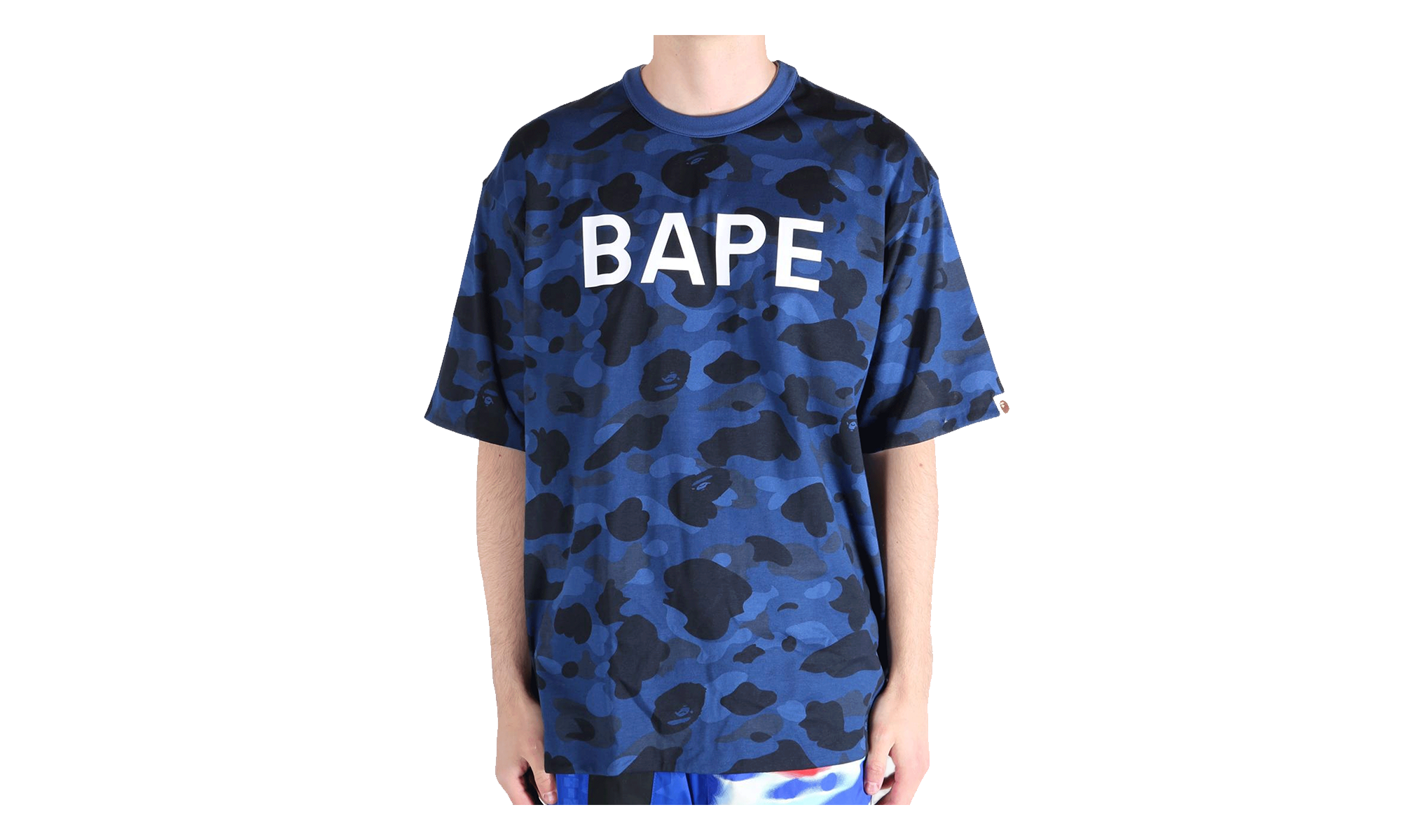 BAPE Color Camo Reversible Tee Navy 1M30109008 NVY