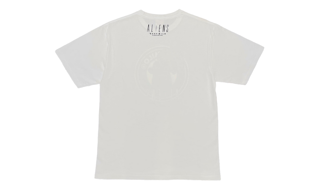BAPE Aliens Milo Face Hugger Short Sleeve T-Shirt White 2D23110901