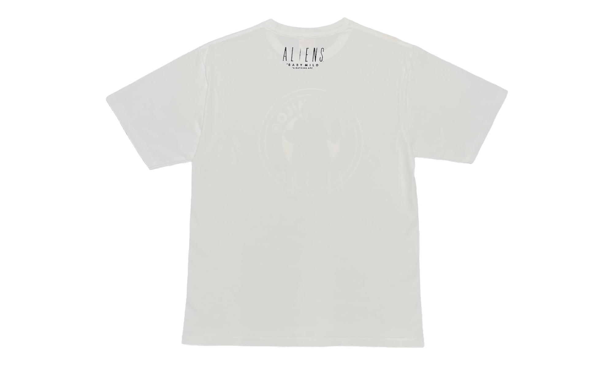 BAPE Aliens Milo Face Hugger Short Sleeve T-Shirt White 2D23110901